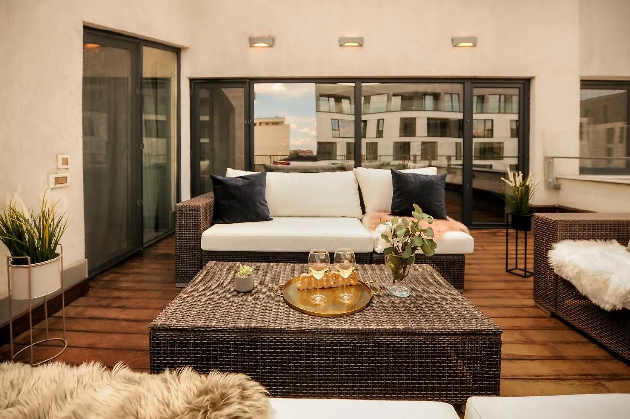 The Maze - Herastrau Penthouse & Rooftop Terrace Apartman Bukarest